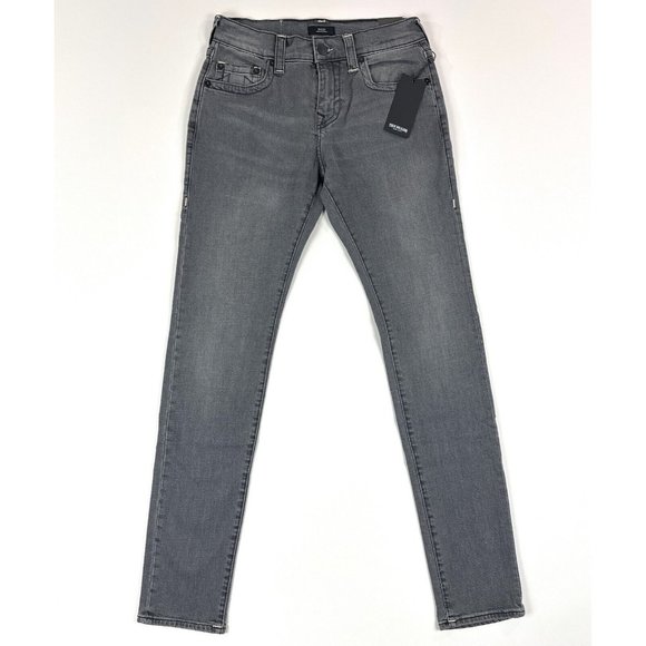 True Religion Other - True Religion Rocco Mens 38 Relaxed Skinny Gray Jeans Denim No Flap 106277